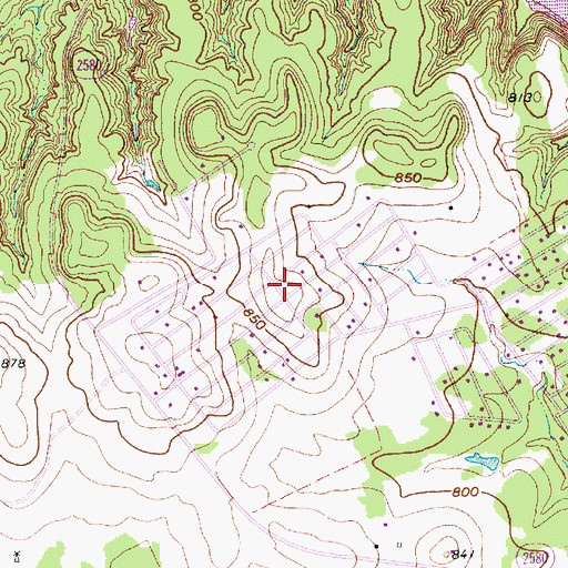 Topographic Map of Hood County Volunteer Fire Department Station 70, TX