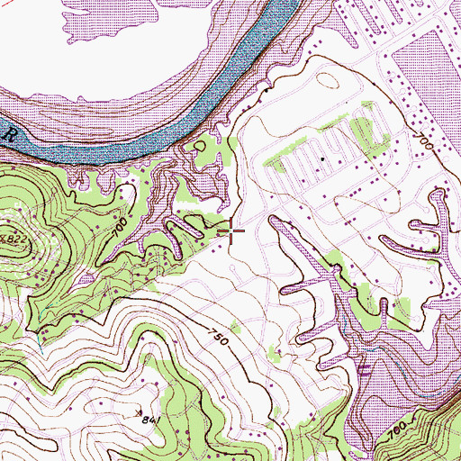 Topographic Map of Indian Harbor Volunteer Fire Department and First Responders, TX