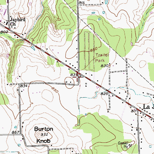 Topographic Map of La Junta Volunteer Fire Department, TX
