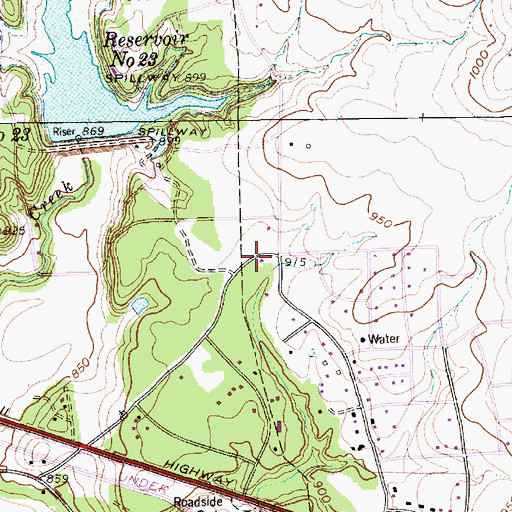 Topographic Map of Willow Park Fire Rescue Department Station 1, TX