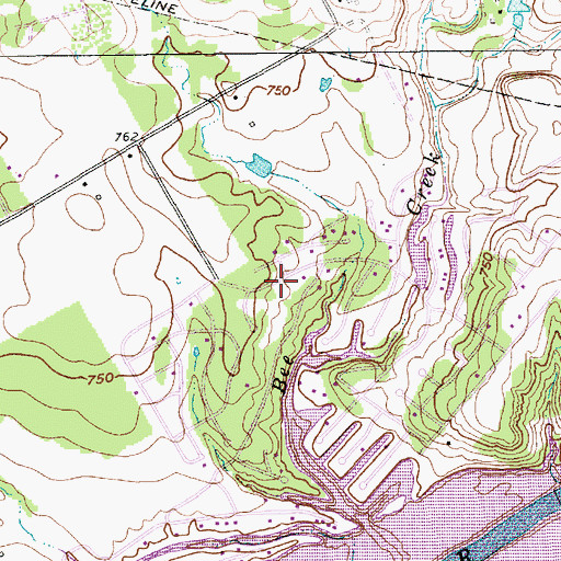 Topographic Map of North Hood County Volunteer Fire Department, TX