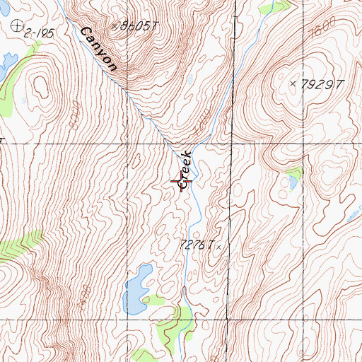 Topographic Map of Tilden Canyon Creek, CA