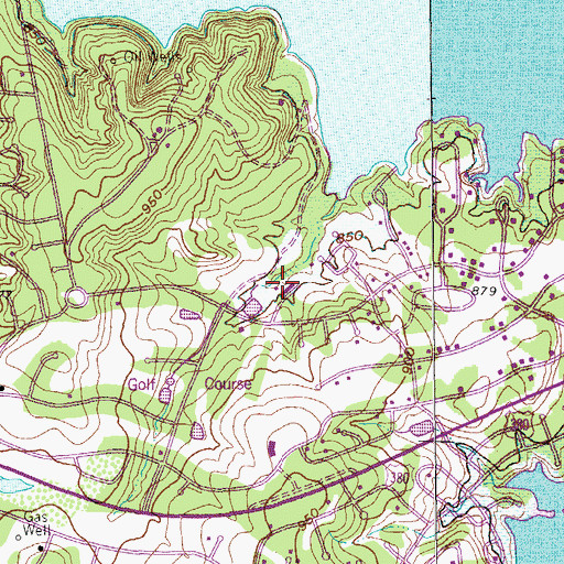 Topographic Map of Runaway Bay Fire Department, TX