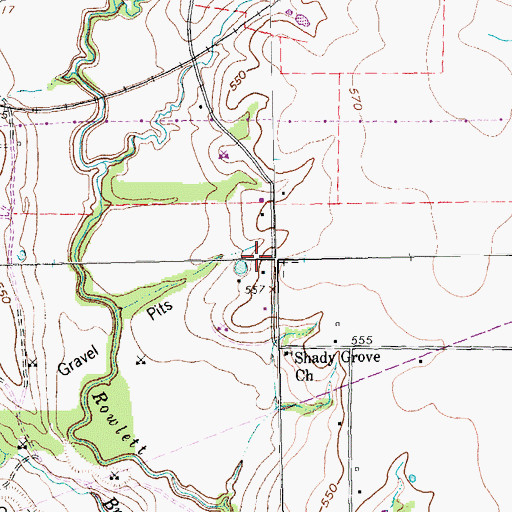 Topographic Map of Richardson Fire Department Station 6, TX