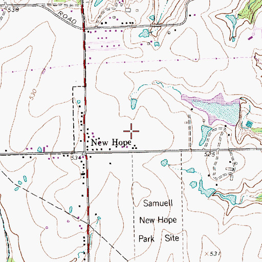 Topographic Map of Sunnyvale Fire Department Station 2, TX