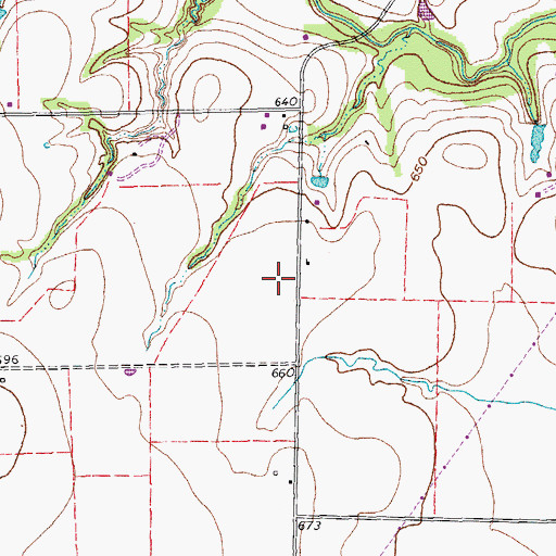 Topographic Map of Plano Fire Department Station 6, TX