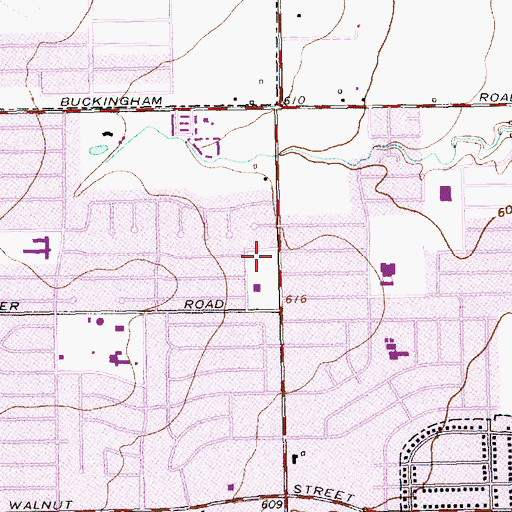 Topographic Map of Garland Fire Department Station 3, TX