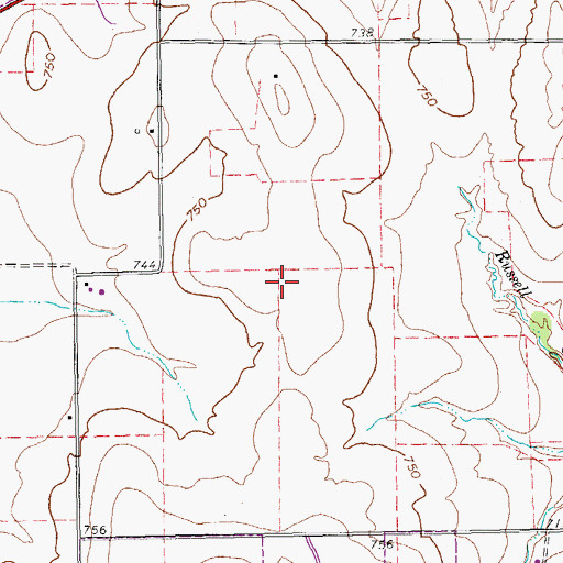 Topographic Map of Plano Fire Department Station 10, TX