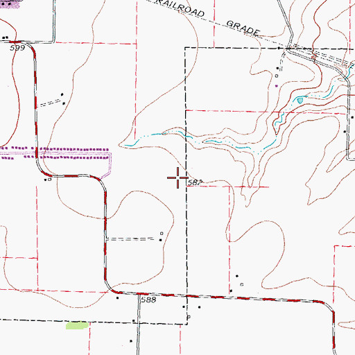 Topographic Map of McKinney Fire Department Station 4, TX