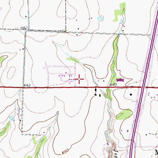 Topographic Map of McKinney Fire Department Station 2, TX