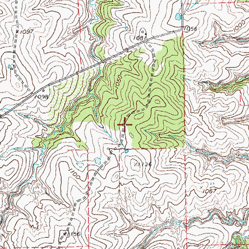 Topographic Map of Salt Creek Volunteer Fire Department, TX