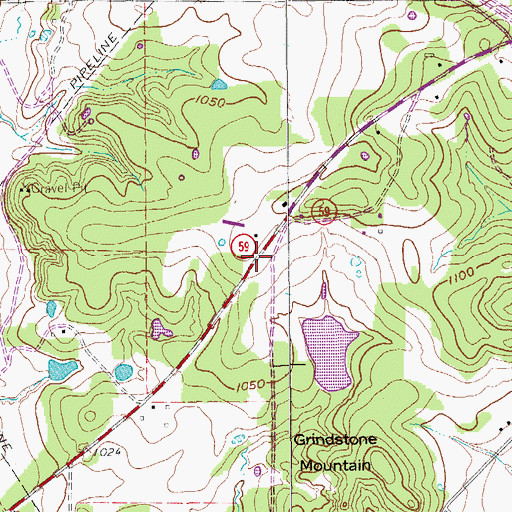Topographic Map of Bowie Rural Volunteer Fire Department, TX