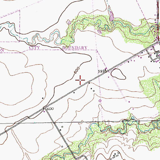 Topographic Map of Arlington Fire Department Station 16, TX