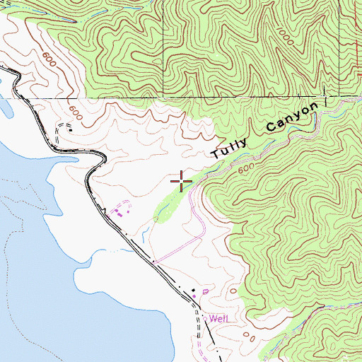 Topographic Map of Tully Canyon, CA