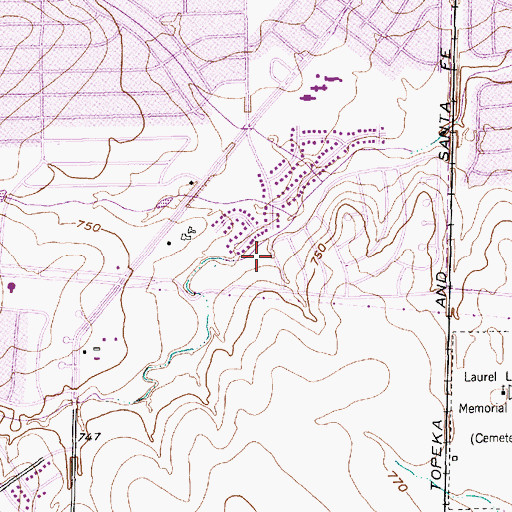 Topographic Map of Fort Worth Fire Department Station 29, TX
