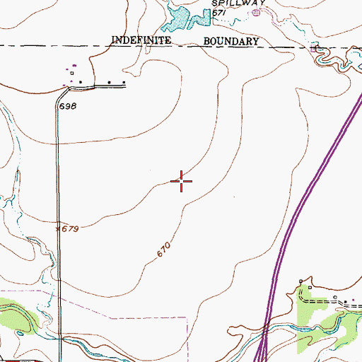 Topographic Map of Fort Worth Fire Department Station 35, TX