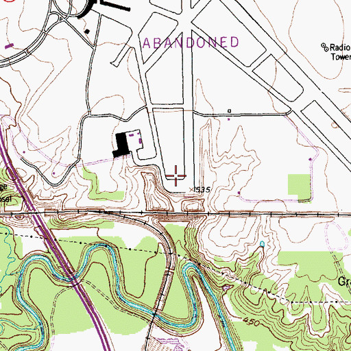 Topographic Map of Fort Worth Fire Department Station 33, TX