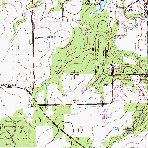 Topographic Map of Arlington Fire Department Station 10, TX