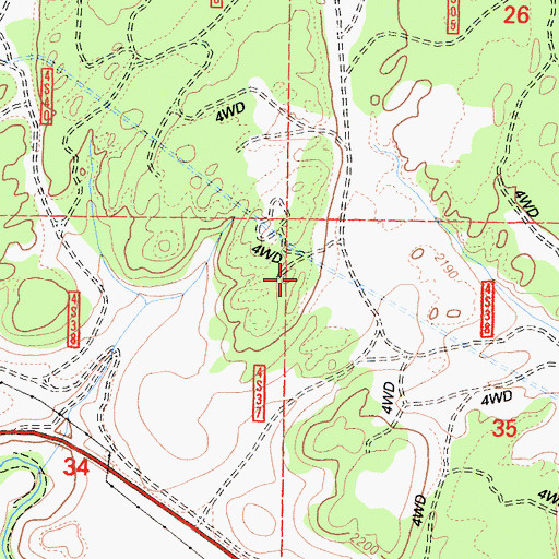 Topographic Map of Tunnel Number One, CA