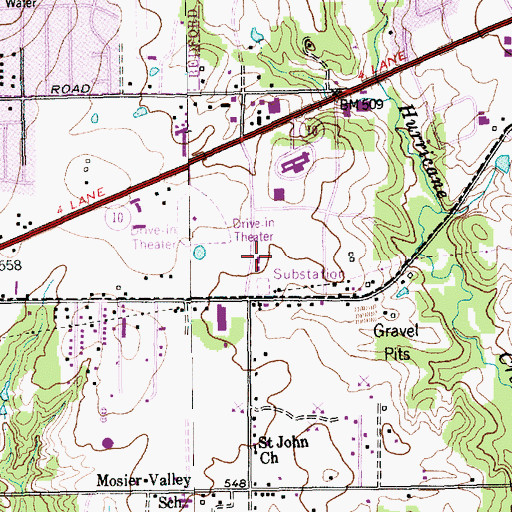 Topographic Map of Euless Fire Department Station 2, TX