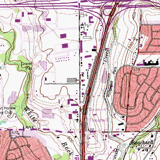 Topographic Map of Dallas Fire - Rescue Station 22, TX