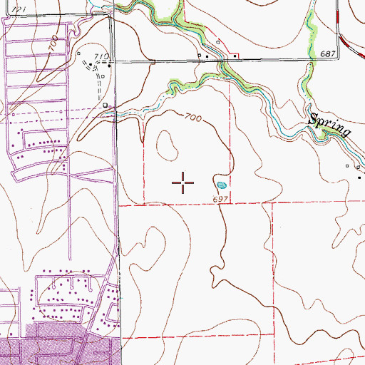 Topographic Map of Plano Fire Department Station 4, TX