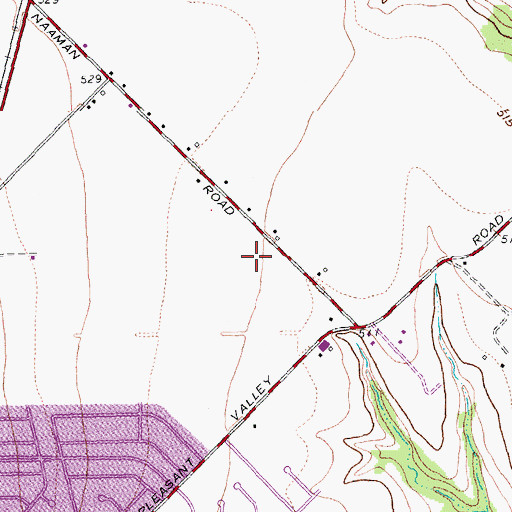 Topographic Map of Garland Fire Department Station 7, TX