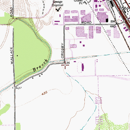 Topographic Map of Carrollton Fire Department Station 5, TX