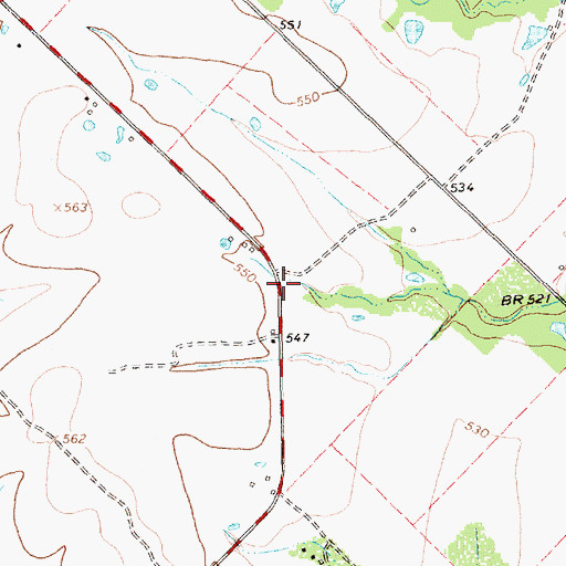 Topographic Map of McLendon - Chisholm Volunteer Fire Department Station 2, TX