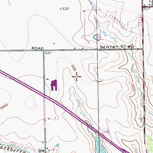Topographic Map of Irving Fire Department Station 9, TX