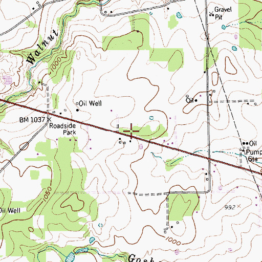 Topographic Map of Springtown Volunteer Fire Department Station 2, TX
