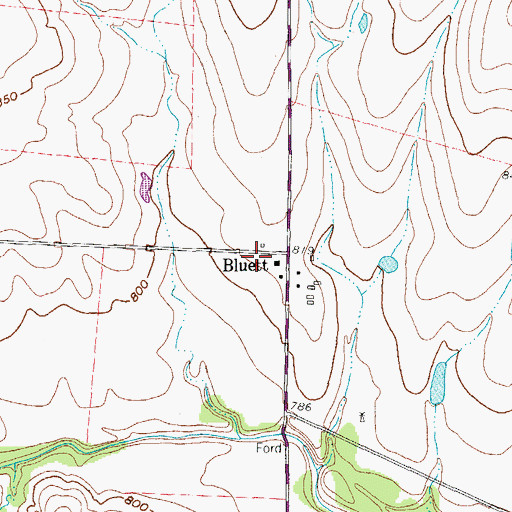 Topographic Map of East Wise Fire and Rescue, TX