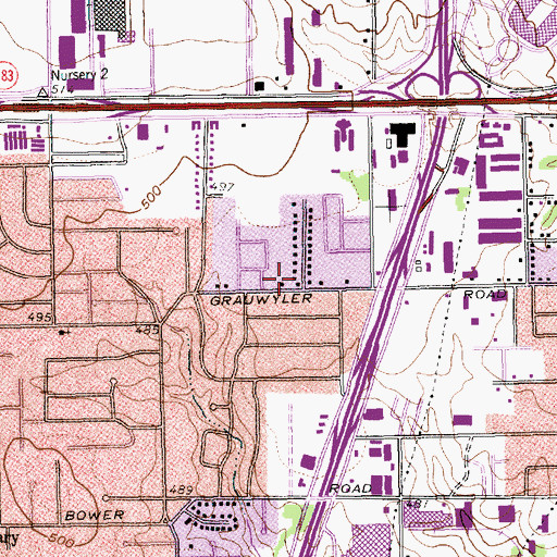 Topographic Map of Irving Fire Department Station 3, TX
