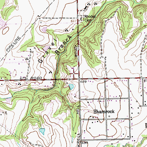 Topographic Map of Desoto Fire Rescue Station 263, TX