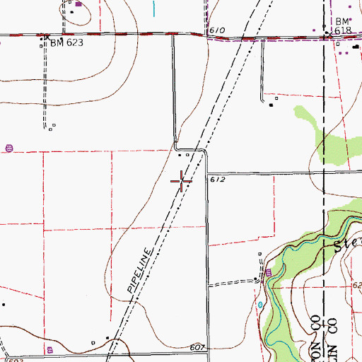 Topographic Map of Frisco Fire Department Station 4, TX