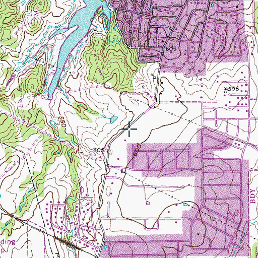 Topographic Map of Highland Village Fire Department, TX