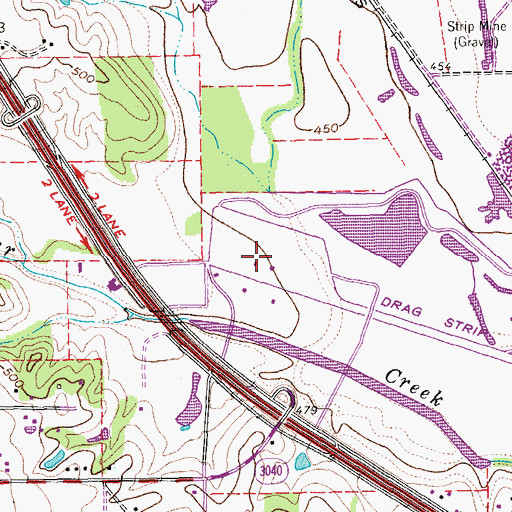 Topographic Map of Lewisville Fire Department Station 5, TX