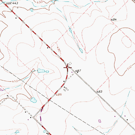 Topographic Map of Kaufman County Fire and Emergency Services District Number 6 Apparatus, TX