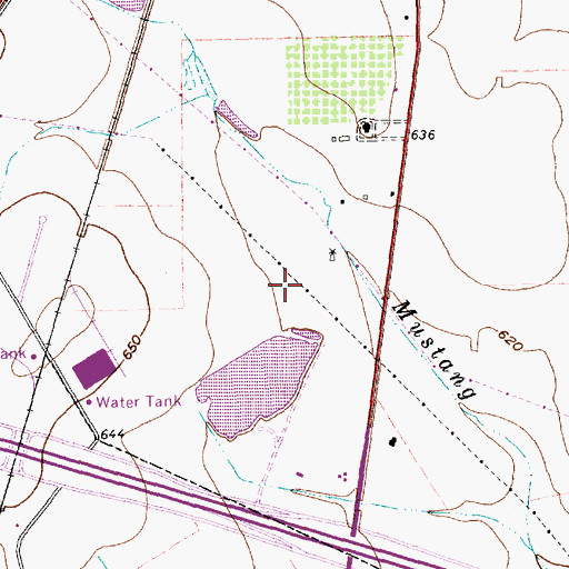Topographic Map of Waxahachie Fire Rescue Station 3, TX