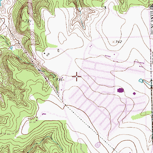 Topographic Map of Dallas Fire - Rescue Station 12, TX