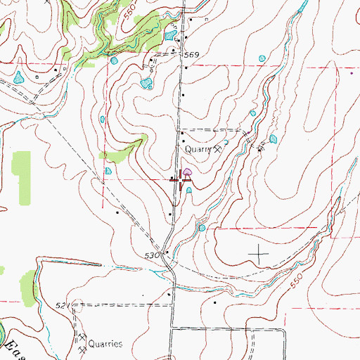Topographic Map of Lowry Crossing Fire Department, TX