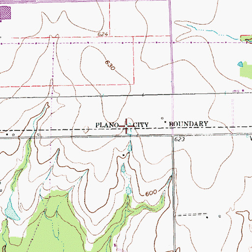 Topographic Map of Richardson Fire Department Station 5, TX