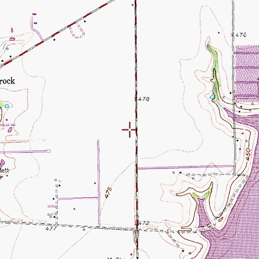 Topographic Map of Rowlett Fire Rescue Station 2, TX
