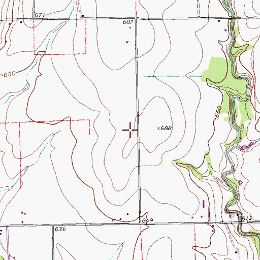 Topographic Map of Allen Fire Department Station 4, TX