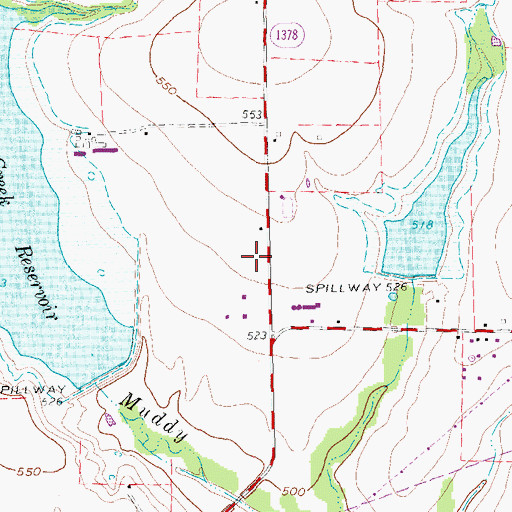 Topographic Map of Wylie Fire Department Station 2, TX
