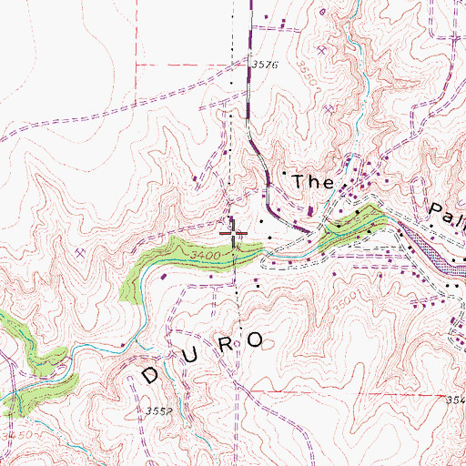 Topographic Map of Timbercreek Canyon Volunteer Fire Department, TX