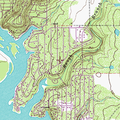 Topographic Map of North Lake Brownwood Volunteer Fire Department and Emergency Medical Services, TX