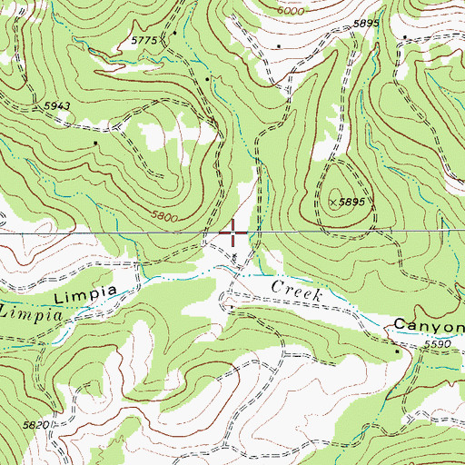 Topographic Map of Davis Mountain Resort Volunteer Fire Department, TX