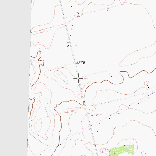 Topographic Map of Northeast Midland County Volunteer Fire Department, TX