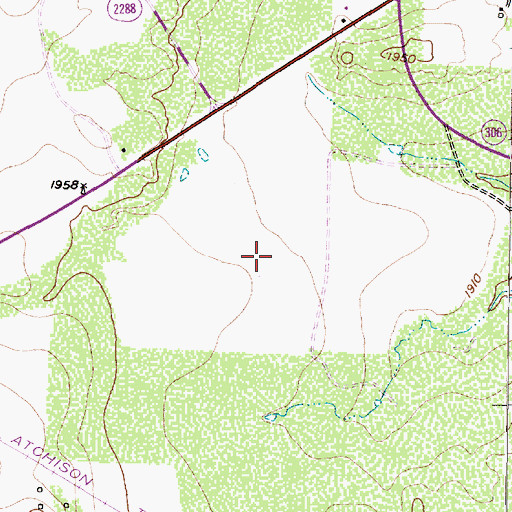 Topographic Map of San Angelo Fire Department Station 2, TX